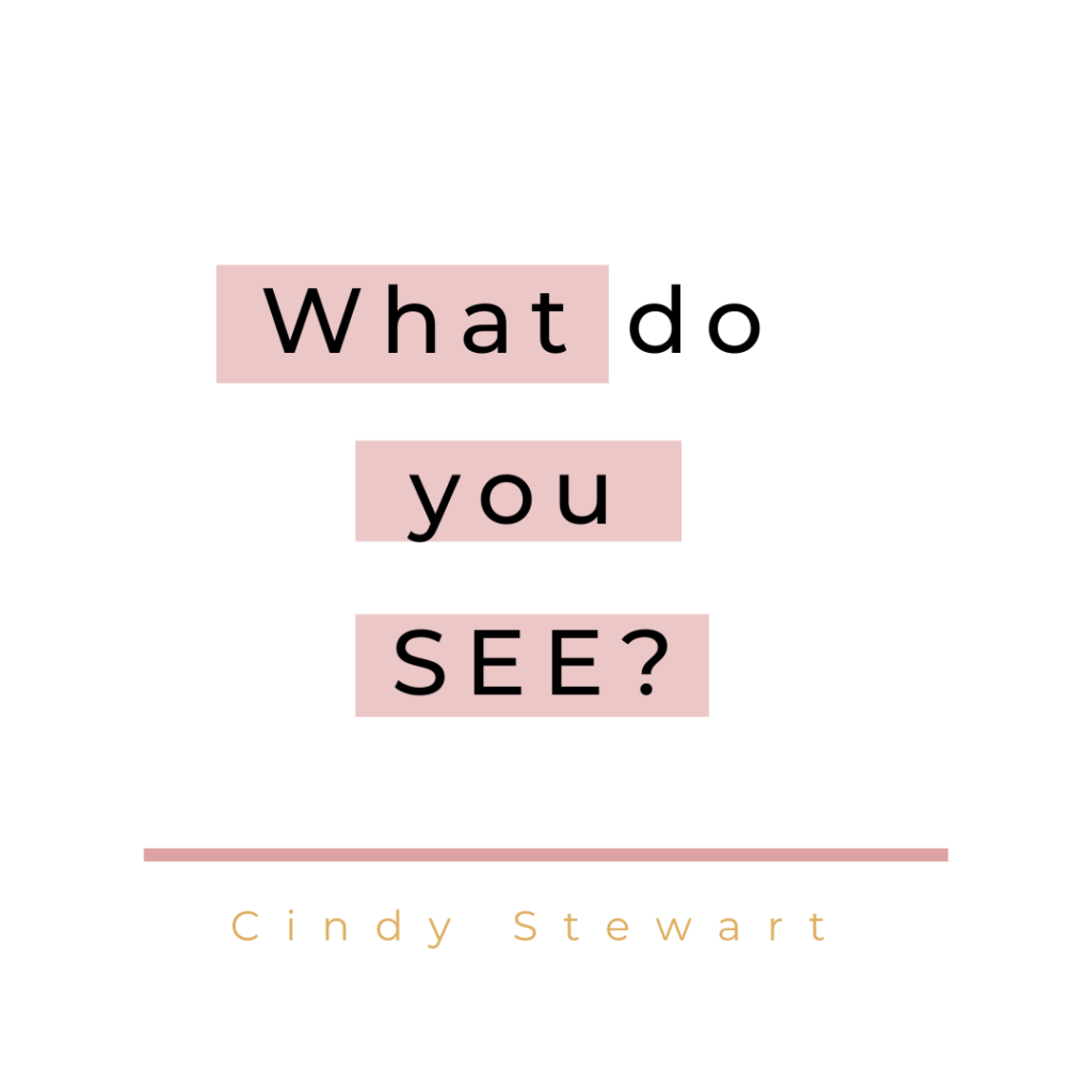 What do you SEE?