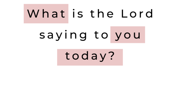 Hearing God’s Voice