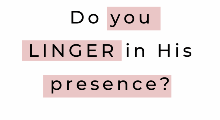 EXPERIENCING HIS PRESENCE