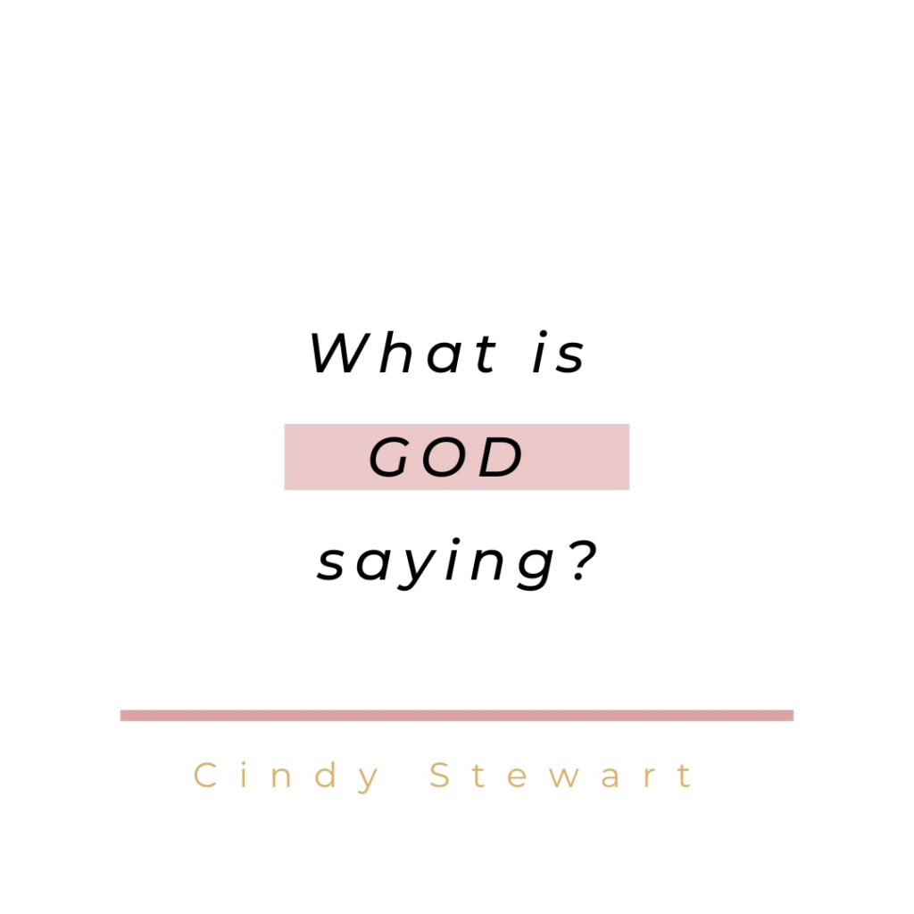What is God Saying?