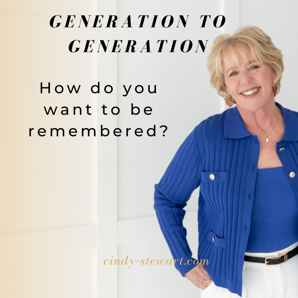 How do you want to be remembered?