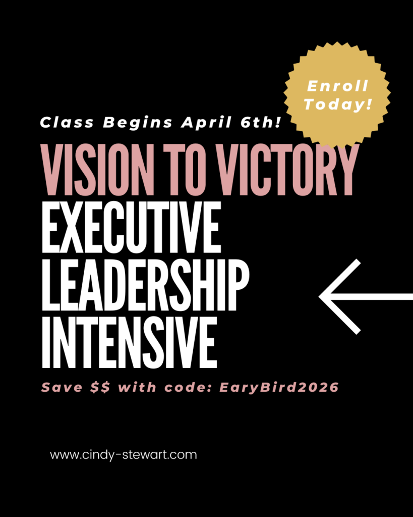 VISION TO VICTORY INTENSIVE WITH CINDY STEWART